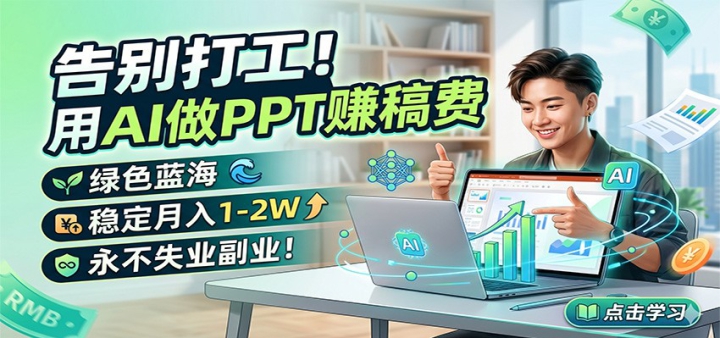 ���򹤣���AI��PPT׬��ѣ���ɫ�������ȶ�����1-2W������ʧҵ��ҵ��