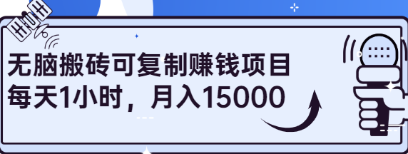 每天1小时，月入15000封顶，无脑搬砖可复制，新手小白也可做【视频教程】插图