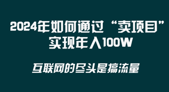 2024年 做项目不如‘卖项目’更快更直接！年入100万-吾爱自习网