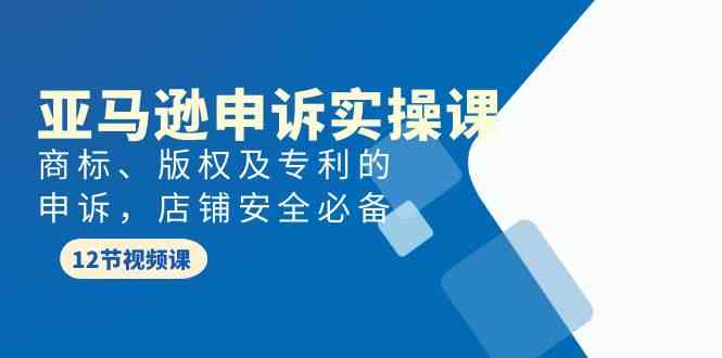 亚马逊申诉实战课，商标、版权及专利的申诉，店铺安全必备6723 作者:福缘创业网 帖子ID:107928 