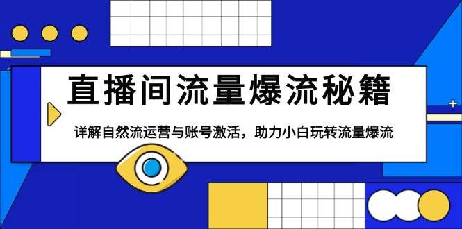 直播间流量爆流秘籍，详解自然流运营与账号激活，助力小白玩转流量爆流-6协议-村兔网