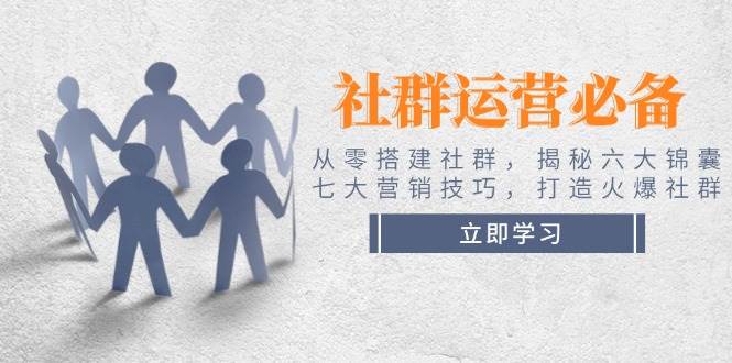 社群运营必备！从零搭建社群，揭秘六大锦囊、七大营销技巧，打造火爆社群插图