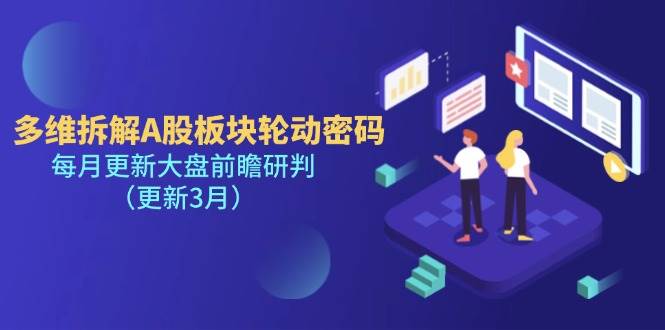 多维拆解A股板块轮动密码，每月更新大盘前瞻研判（更新3月）