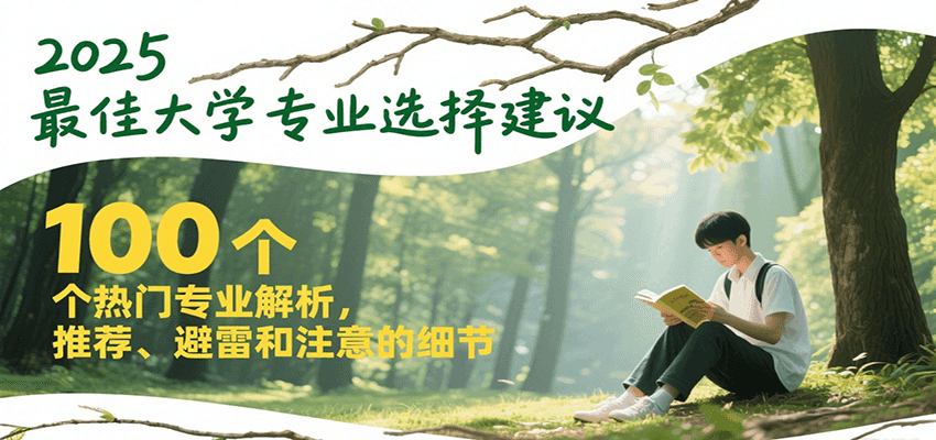2025最佳大学专业选择建议，100个热门专业解析，推荐、避雷和注意的细节_酷乐网