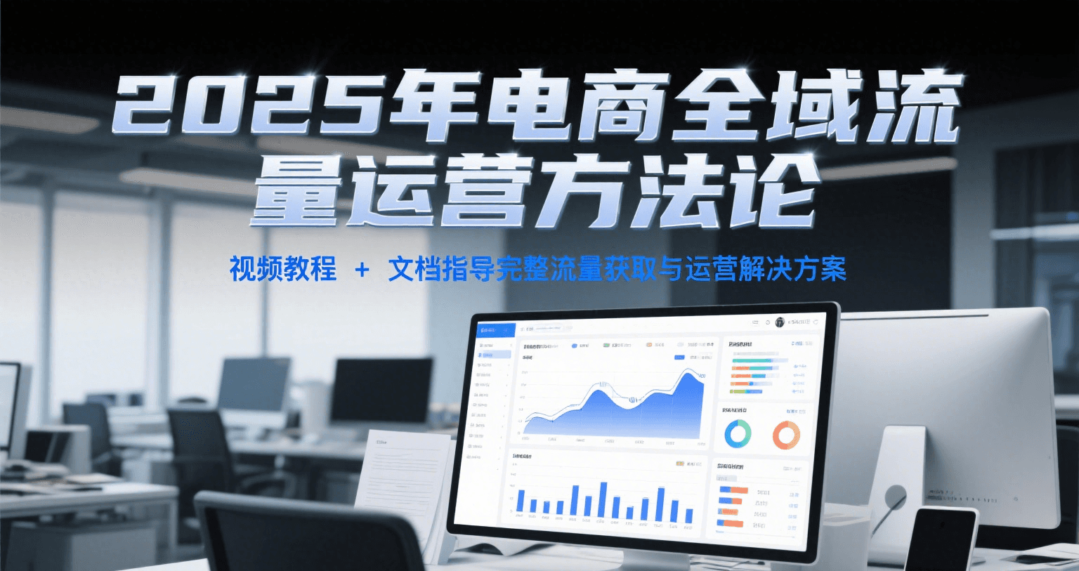 2025年电商全域流量运营方法论，视频教程+文档指导完整流量获取与运营解决方案_酷乐网