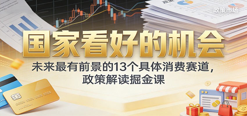 公众号付费文章:国家看好的机会,未来最有前景的13个具体消费赛道,政策解读掘金课-951博客