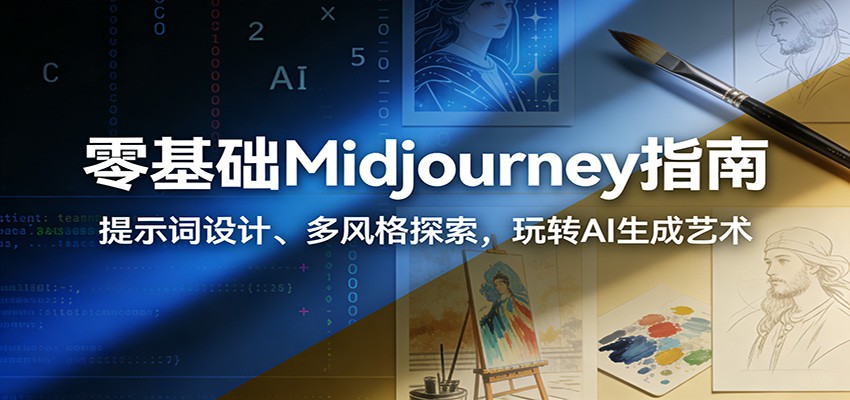 零基础Midjourney指南：提示词设计、多风格探索，玩转AI生成艺术_酷乐网