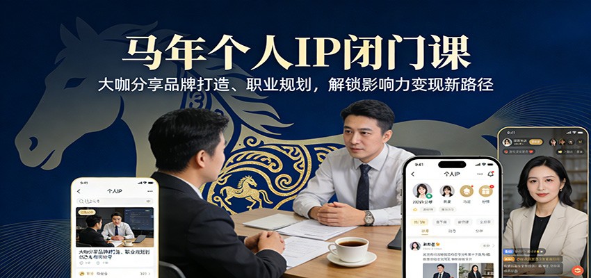 马年个人IP闭门课，大咖分享品牌打造、职业规划，解锁影响力变现新路径-951博客