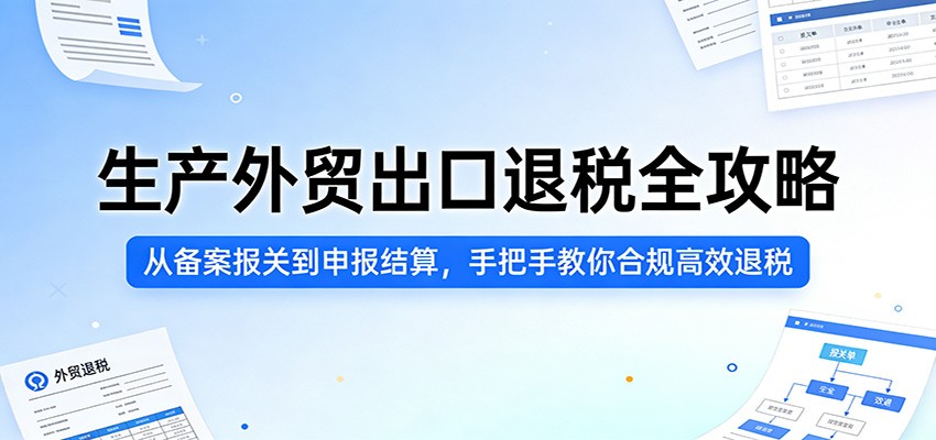 生产外贸出口退税全攻略：从备案报关到申报结算，手把手教你合规高效退税_酷乐网