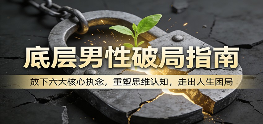 底层男性破局指南:放下六大核心执念,重塑思维认知,走出人生困局_酷乐网