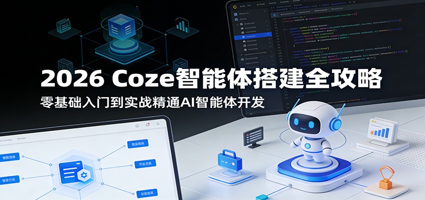 2026 Coze智能体搭建全攻略：零基础入门到实战精通AI智能体开发_酷乐网