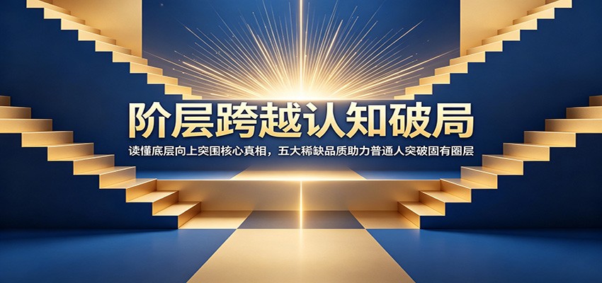 阶层跨越认知破局：读懂底层向上突围核心真相，五大稀缺品质助力普通人突破固有圈层-中创副业网