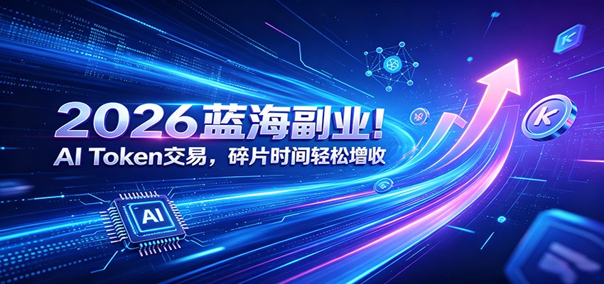 2026蓝海副业！AIToken交易，碎片时间轻松增收-中创副业网