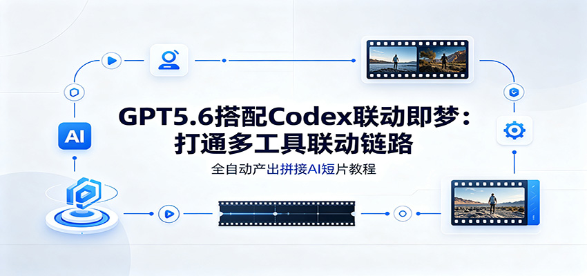 GPT5.6搭配Codex联动即梦：打通多工具联动链路，全自动产出拼接AI短片教程-中创副业网