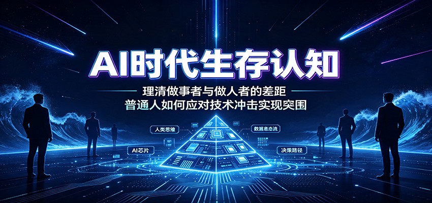 AI时代生存认知：理清做事者与做人者的差距，普通人如何应对技术冲击实现突围-副业研究所