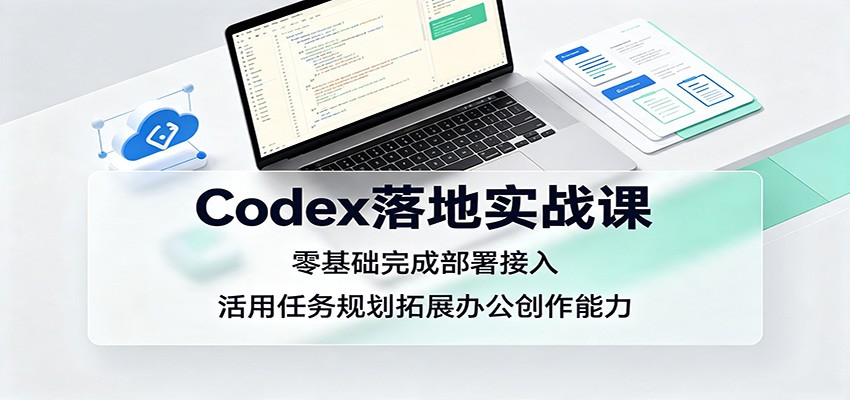 Codex落地实战课：零基础完成部署接入，活用任务规划拓展办公创作能力-副业研究所