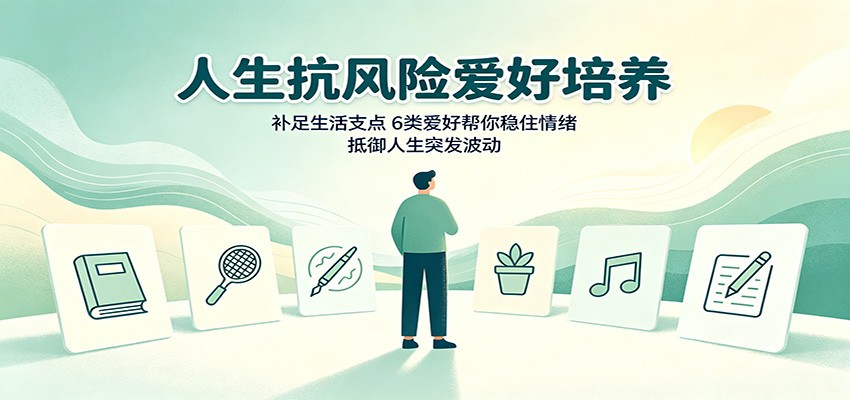 人生抗风险爱好培养：补足生活支点，6类爱好帮你稳住情绪，抵御人生突发波动-副业研究所