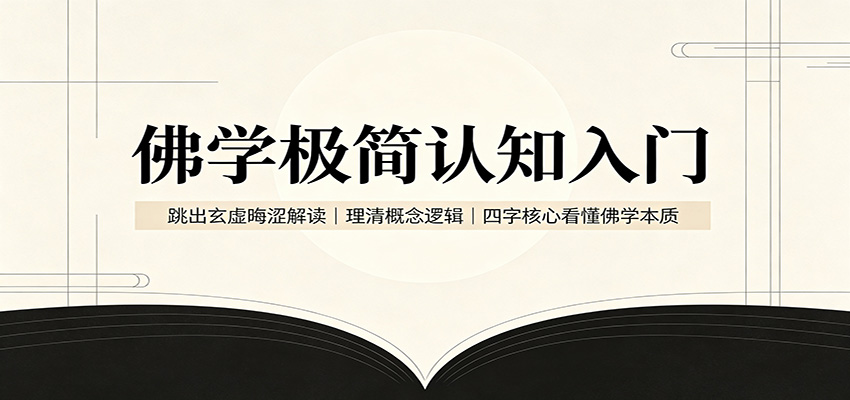 佛学极简认知入门：跳出玄虚晦涩解读，理清概念逻辑，四字核心看懂佛学本质-副业研究所