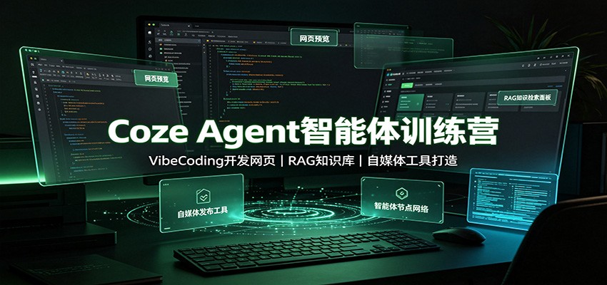 Coze Agent������ѵ��Ӫ��VibeCoding������ҳ��RAG֪ʶ�⣬��ý�幤�ߴ���7302 ����:��Ե��ҵ�� ����ID:121168 