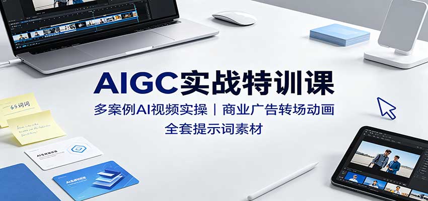 AIGCʵս��ѵ�Σ��స��AI��Ƶʵ�٣���ҵ���ת��������ȫ����ʾ���ز�2383 ����:��Ե��ҵ�� ����ID:121252 
