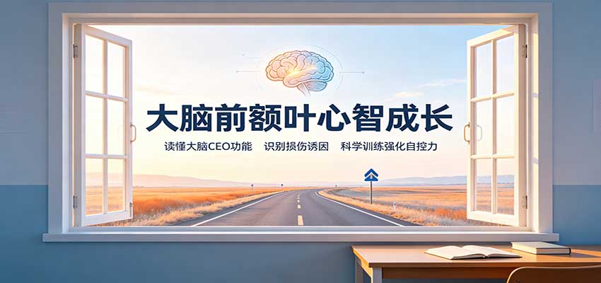 大脑前额叶心智成长：读懂大脑CEO功能，识别损伤诱因，科学训练强化自控力-副业研究所