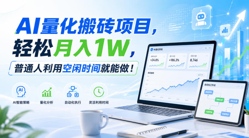 利用AI实现自动量化搬砖，月入万元，任何人都可以做！-副业研究所