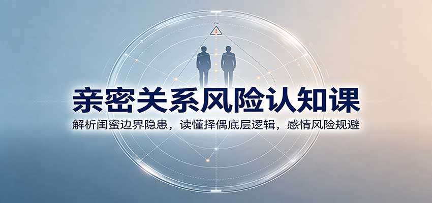 亲密关系风险认知课：解析闺蜜边界隐患，读懂择偶底层逻辑，感情风险规避-副业研究所