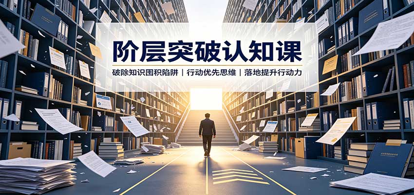 阶层突破认知课：破除知识囤积陷阱，行动优先思维，落地提升行动力-副业研究所