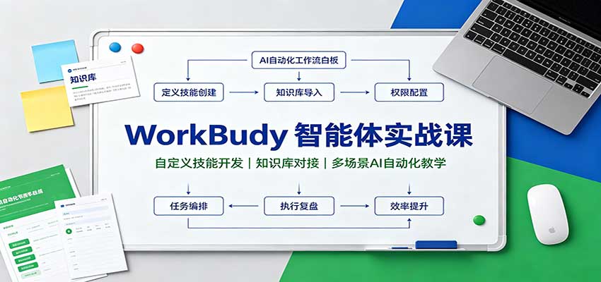 WorkBuddy������ʵս�Σ��Զ��弼�ܿ�����֪ʶ��Խӣ��ೡ��AI�Զ�����ѧ2216 ����:��Ե��ҵ�� ����ID:121369 