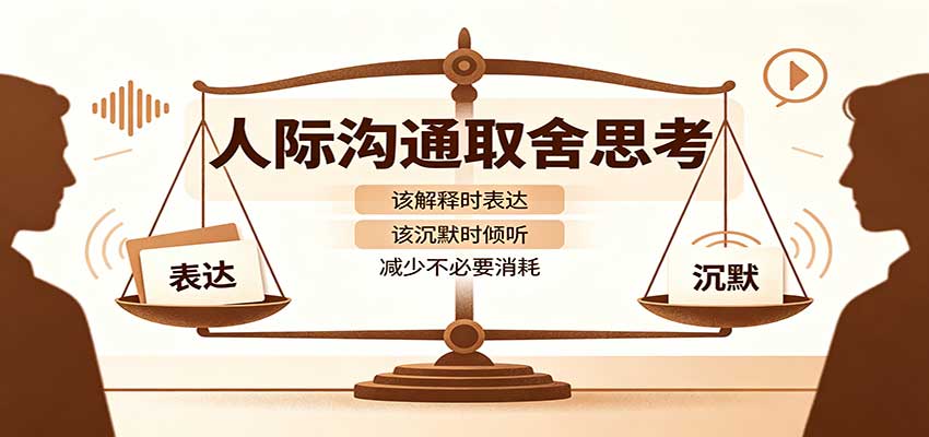 人际沟通取舍思考：分清解释与沉默边界，拿捏职场生活沟通分寸减少情绪内耗-副业研究所