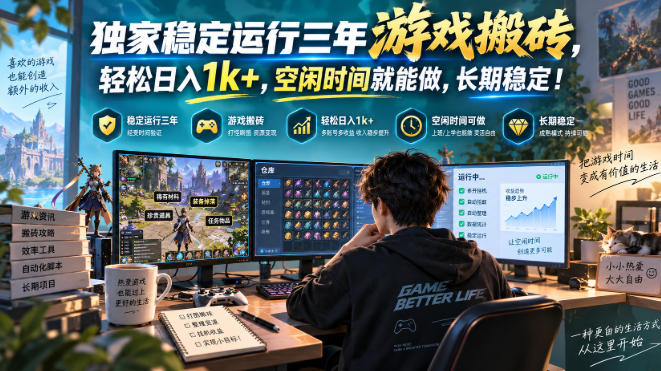 三款AI自动化游戏，日入千元，长期稳定，毫无保留的全部教给你！-副业研究所