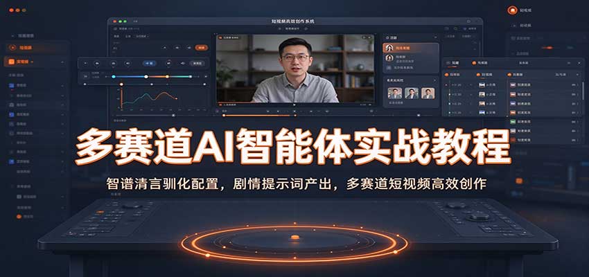 多赛道AI智能体实战教程：智谱清言驯化配置，剧情提示词产出，多赛道短视频高效创作-副业研究所