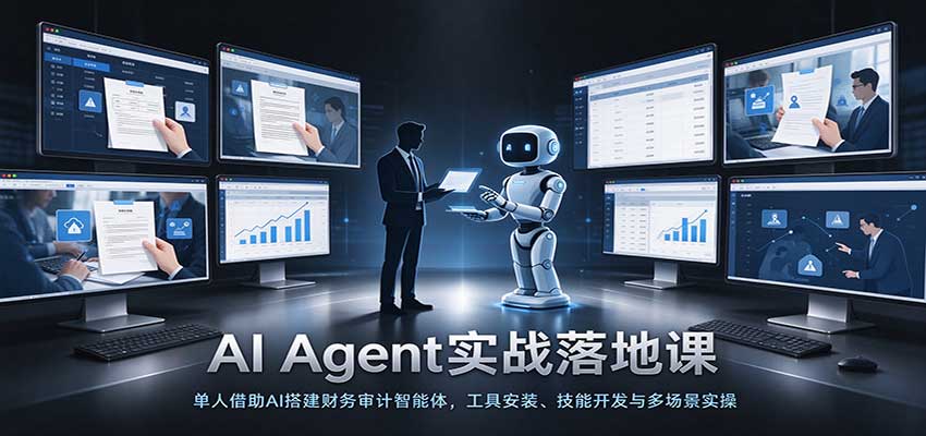 AIAgent实战落地课：单人借助AI搭建财务审计智能体，工具安装、技能开发与多场景实操-副业研究所