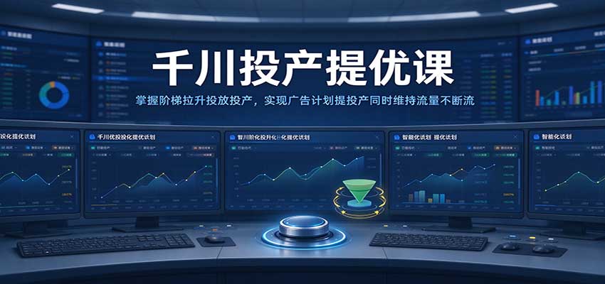 千川投产提优课：掌握阶梯拉升投放投产，实现广告计划提投产同时维持流量不断流-副业研究所