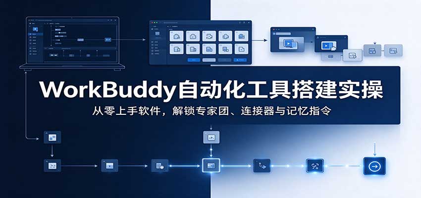 WorkBuddy自动化工具搭建实操：从零上手软件，解锁专家团、连接器与记忆指令-副业研究所