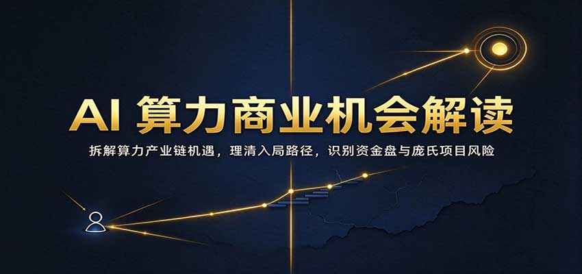 AI算力商业机会解读：拆解算力产业链机遇，理清入局路径，识别资金盘与庞氏项目风险-副业研究所